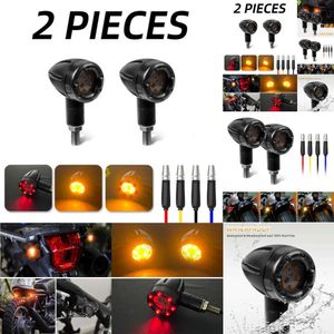 Nouvelle moto LED MINI Turn Signal Bullet Indicateurs Moto Stop Light LED 12V Fit pour Harley Chopper Motorbike Scooter