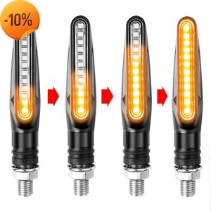 New Motorcycle Led Turn Signals Directional Indicators Flashing Rear Tail Brake Flasher Light Stop Signal Light Motorcycle DRL Lamp