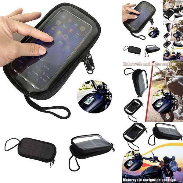 Réservoir de carburant magnétique pour moto, pochette étanche pour siège portable, support de sac Transparent pour téléphone, cellule d'huile Ph N8r7, nouveau