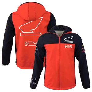 Nieuwe motorsport sweaterjas heren warme waterdichte racejas met opstaande kraag voor buitenrijden 229Y