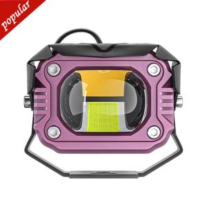 Nuevo foco para motocicleta, luz antiniebla para coche, 20W, blanco, amarillo, estroboscópico, láser, lámparas de alta calidad, 9-80V, para 4WD, ATV, SUV, UTV, UTE, Jeep