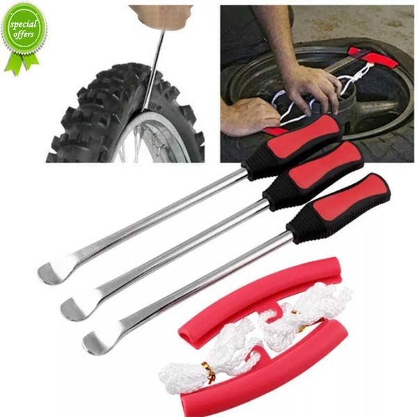 Nouveau outil de réparation de pneu de moto leviers de changement de pneu Auto cuillère Kit de pneu leviers de pneu de vélo cuillère protecteur de jante outil de réparation de pneu