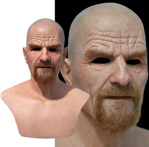 Nieuwe Film Celebrity Latex Masker Breaking Bad Professor Mr. White Realistisch Kostuum Halloween Cosplay Hoofdmaskers Props