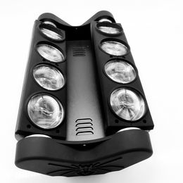 Tête mobile de faisceau LED araignée 8X12W RGBW DMX éclairage de scène DJ Spot Mobile pour la soirée Disco de boîte de nuit