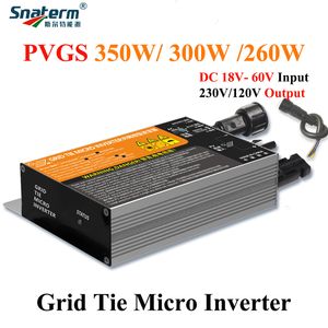 Nieuwe MPPT Micro Grid-Tie Power Inverter 260W/300W/350W/500W/600W/700W DC18V-60V tot AC120V/230V 50/60Hz Waterdicht