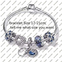 New Mrs. Wife Charm Designer Bracelets For Women DIY Fit Pandoras Little Mermaid Spider Full Collection Bracelet Jewelry Set Christmas Party Holiday Gift With Box 538