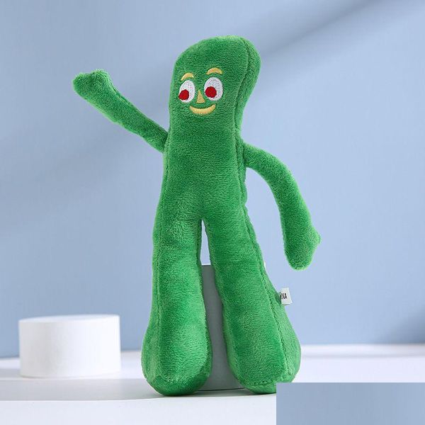 Nouveau jouet pour chien rempli de peluche Mtipet Gumby vert 9 pouces paquet de 1 Dhsvp