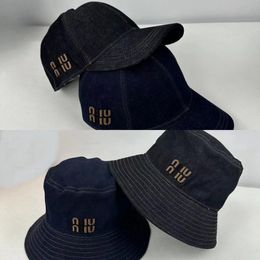 New Mui Baseball Cap Broidered Letters Fashion Simple Outdoor Leisure Barrel Cap Fisherman Hat