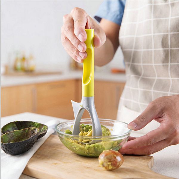 Nouveau multi-fonction avocat pulpe trancheuse fruits légumes outils spécial couteau Corer trois-en-un avocat outil XG0421