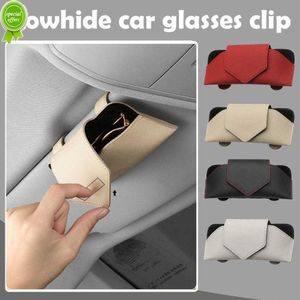 New Multi-Function Car Glasses Case Auto Sun Visor Glasses Holder Sunglasses Clip Card Ticket Holder Automobile Accessories Storage