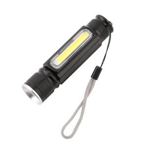 Nueva linterna LED recargable USB multifunción Antorcha reapir Luz de trabajo Camping portátil t6 COB Linternas Antorchas con GANCHO magnético Batería 18650