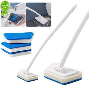 New Multi-Functional Bathroom Wall Brush Long Handle Removable Household Floor Bathtub Brushes Ceramic Tile Sponge Cleaning Brush