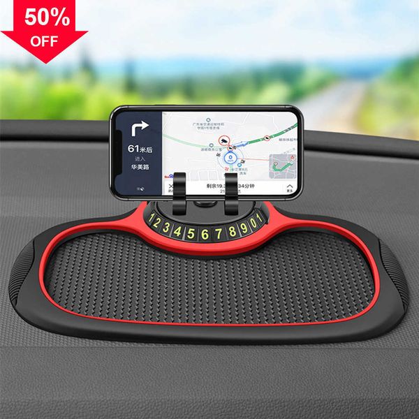 Nouveau tapis antidérapant de voiture multifonctionnel support de téléphone automatique antidérapant collant Anti-glisse support de téléphone de tableau de bord en Silicone tapis de tapis de voiture de tableau de bord en Silicone