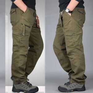 Nieuwe multifunctionele outdoor-casual broek Herenwerkkleding Multi-pocket losse tactische wandeltochten