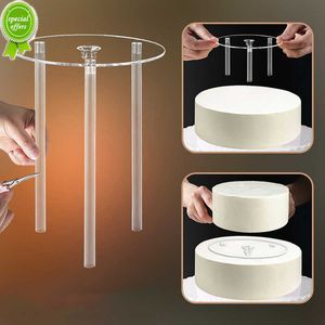New Multi-layer Cake Stand Suspended Gasket Cake Tier Support Cake Dowel Rods Set 3Pcs Sticks with Cake Separator Plate Baking Tool