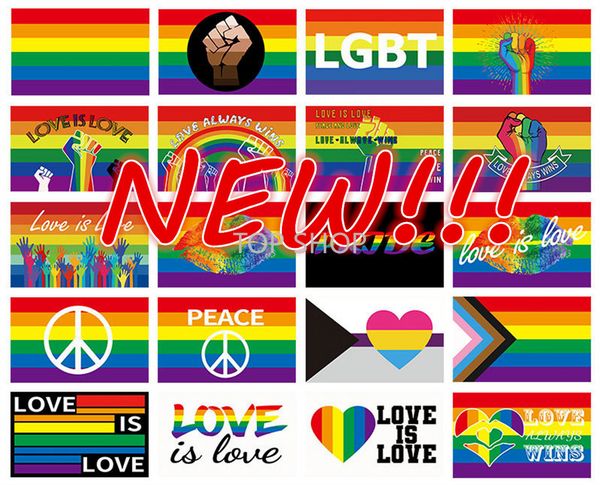 NOUVEAU Multi Styles Drapeau Gay 90x150cm Rainbow Things Fierté Bisexuel Lesbienne Pansexuelle LGBT Accessoires Drapeaux En Gros DHL Rapide
