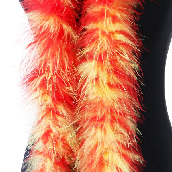Nouvelle plume multicolore boas moelleux de marabou moelleux écharpe de plumes de marabou 2 mètres vêtements de sur scène de couture décor de décoration pour artisanat