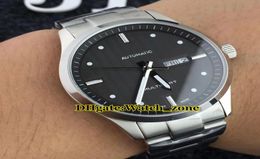 NOUVEAU Multifort Gent M0054301106100 Black Dial Japan Miyota Automatic Mens Watch Silver Steel Band Sapphire Glass Watches9656576