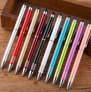 NOUVEAU Stylos à bille multifonctionnels Stylo à écran tactile Publicité Business Signature Stylo en métal pour étudiant Fournitures scolaires et de bureau Écriture