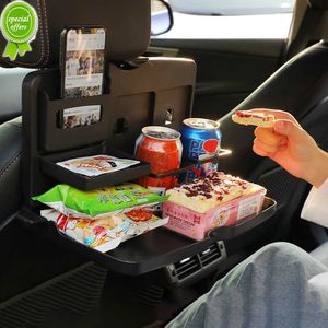 Nouveau support de support de jus de collation de siège de voiture multifonctionnel support de stockage d'accessoires de voiture pliable support de téléphone portable étagère support peu encombrant