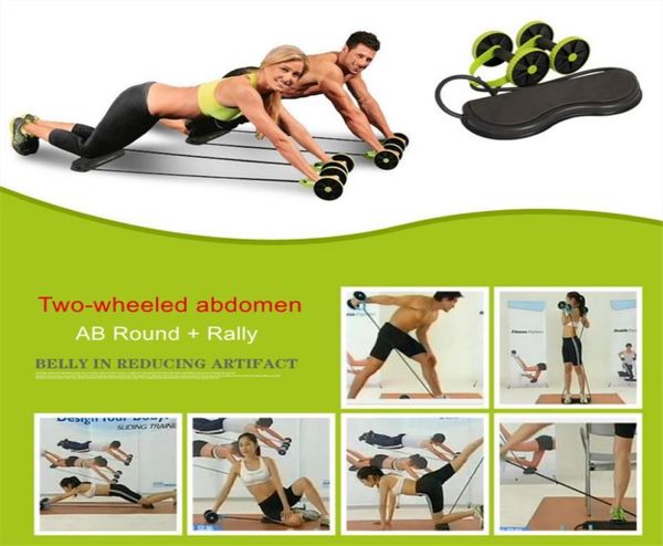 Nouvel équipement d'exercice musculaire équipement de fitness à domicile Double roue roue de puissance abdominale Ab Roller Gym Roller Trainer Training9606260