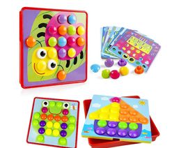 Nieuwe Paddestoel Nagel DIY Cartoon Handgemaakte Speelgoed kinderen Montessori Educatief Speelgoed Intelligente 3D Puzzel Spel Jigsaw Board Geschenken