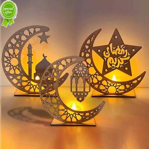 Nieuwe moslim Ramadan Kareem Decoratie 2023 Candle Led Lights Eid Mubarak voor thuis Eid al-Fitr Aid Moubarak Decor Party Supplies Gifts