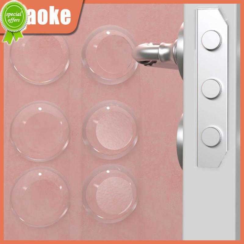 New Mute Door Stoppers Wall Protection Safety Shock Absorber Anti-collision Round Silicone Door Stops Transparent Wall Protector