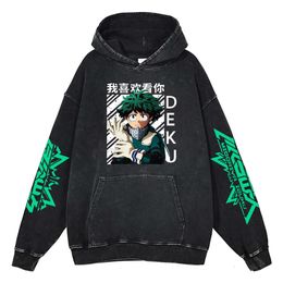 NIEUW MY HERO ACADEMIA ANIME HOODIE Japanse cartoon Midoriya Izuku Sweatshirt Deku losse pullover Casual streetwear shoto kleren