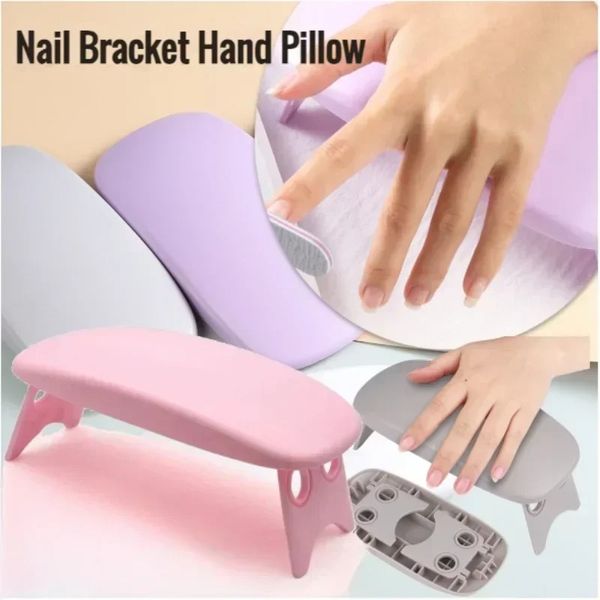 Nuevo soporte de manicura de plástico para almohadas de mano de mano esmalte de almohada de almohada de almohada de estilo simple