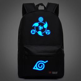 Neue Naruto Rucksack Junge Mädchen Hokage Ninjia Schultaschen Für Jugendliche Sporttasche Japanische Anime Leinwand Backpacks219q