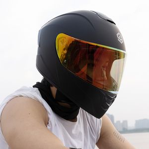 Nouveaux casques de moto de certification norme nationale 3C avec double lentilles pour hommes et femmes, casques intégraux Bluetooth, course quatre saisons, klaxon personnalisé