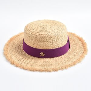 Nouveau chapeau de paille naturel printemps été forme douce chapeaux de soleil pour les femmes ruban arc voyage vacances plage disquette chapeau