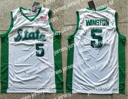 Nouveau NCAA College State Spartans 5 Cassius Winston Jersey Final Four Fours de Basketball 1 Joshua Langford 20 Matt McQuaid 44 Nick Ward