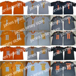 New NCAA Tennessee Volunteers 16 Peyton Manning Jersey Men Jason Witten 1 Jalen Hurd 11 Joshua Dobbs College Sec Men Cousue Orange Grey White