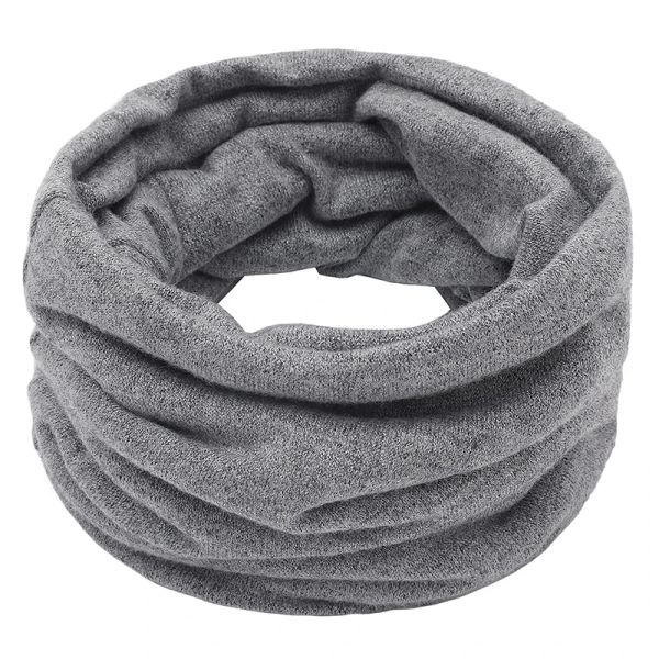 Nueva bufanda de calentador de cuello unisex de bufanda de cuello tejido de invierno hombres mujeres bufanda círculo color sólido pareja bufanda de cuello venta caliente