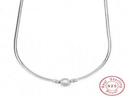 Nouveau collier Silver Color Simple Fit Perge de charme original pour femmes bijoux diy5615334