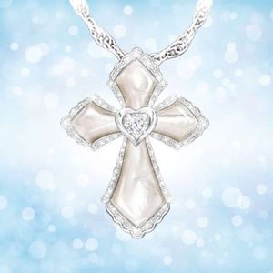 Nieuwe ketting dames mode veelzijdige cross -kraag keten hangerse sieraden