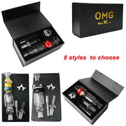 Nieuwe Nector Collector Kits 10mm 14mm Joint voor Mini Glass Bongs Olierigs met Titanium Nail DAB Stro Glas DISCLODION DOX PACK NC21