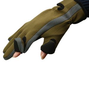 Nouveaux gants de pêche en néoprène 2 doigts exposant Gants chasse protecteur épaissir gants leurre photographie gants étanches Q0114
