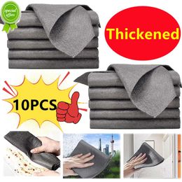 Nouveau nouveau 10/5 pièces épaissi magique chiffon de nettoyage réutilisable microfibre chiffons de lavage verre essuyer serviette pour cuisine miroirs Auto fenêtres