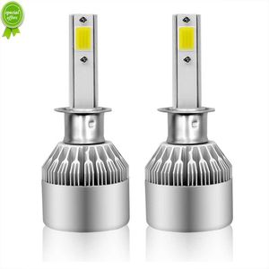 Nouveau nouveau 2 pièces H1 H3 ampoules de phares LED H7 LED feux de voiture H4 880 H11 HB3 9005 HB4 9006 H13 C6 6000K 72W 12V 7200LM phares automatiques