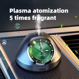 Nieuwe nieuwe 2024 2023 Nieuwe Smart Car Clock Spray Aromatherapy Instrument Console Geur Diffuser Lumineuze parfumaccessoires Start stop voor