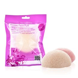 Nieuwe nieuwe 2024 Puff Natural Cleanse Exfoliator Puff Face Reiniging Spons Ronde vorm Konjac Gezicht Was Spon Gezichtsgereedschap- Voor Konjac Gezicht -