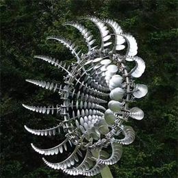 NEW new 2024 Unique and Magical Metal Windmill 3D Wind Powered Kinetic Sculpture Lawn Metal Wind Spinners Yard and Garden Decor Gift1. For