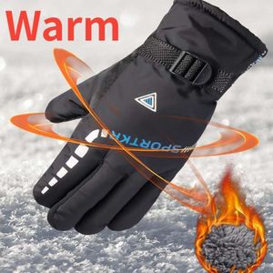 Nouveau nouveau 2pcs hommes imperméables hivernaux au vent extérieur sport extérieur cycle de vélo de vélo gants chauds