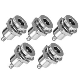 new New 5-Pack DC-099 5.5 mm x 2.1mm 30V 10A DC Power Jack Socket,Threaded Female Panel Mount Connector Adapter2. for Female Panel Mount