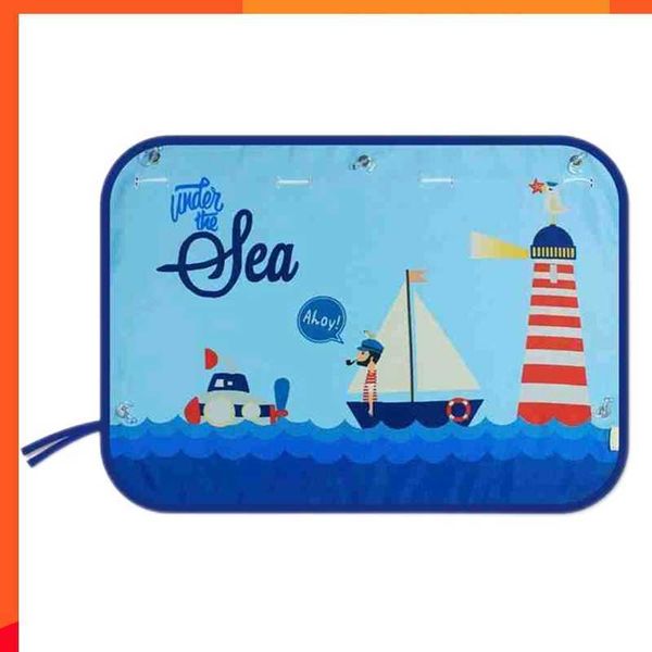 Nouveau nouveau 50x70cm Car Sun Shade Cover Car Cartoon Fenêtre de la fenêtre Côté arrière Film de rideau Car Sunshade Visor Heat Protection UV pour bébé