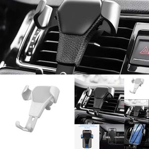 Nieuwe nieuwe automatische vergrendeling Gravity Universal Air Vent GPS GPS Mobiele telefoon Holder Auto Mount Stand Grille Buckle Type compatibel met alle Apple iPhone Android -smartphone