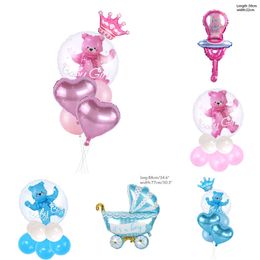 Nieuwe Nieuwe Baby Douche Roze/Blauw Jongen Meisje Babyshower Folie Het is Een Jongen Meisje Event Party Geschenken 1St Verjaardag Ballonnen Globos